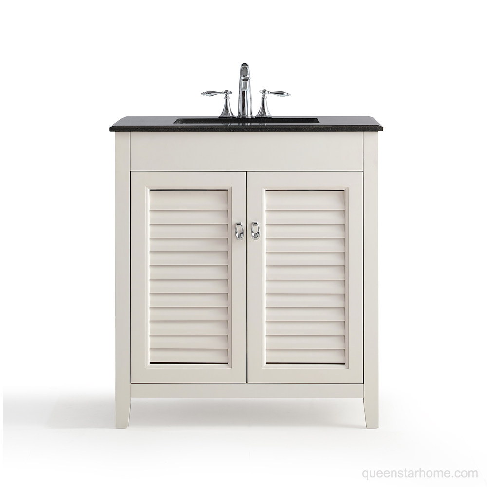 QS-AD03 30” White bathroom vanity cabinet